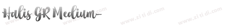 Halis GR Medium字体转换